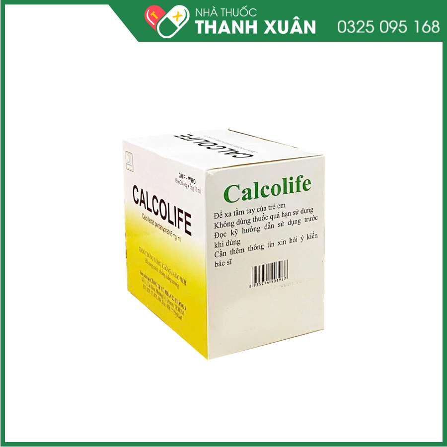 Calcolife thuốc điều trị trong trường hợp thiếu hụt hoặc bổ sung canxi